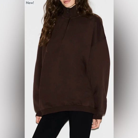 SKIMS Tops - SKIMS Slouchy Half Zip Pullover, 2XL NWT